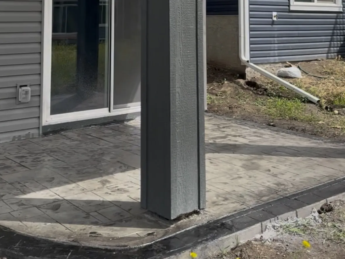 Stamped Concrete Patio Calgary NW