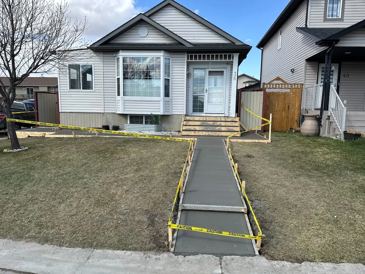 Finished Concrete Path Calgary