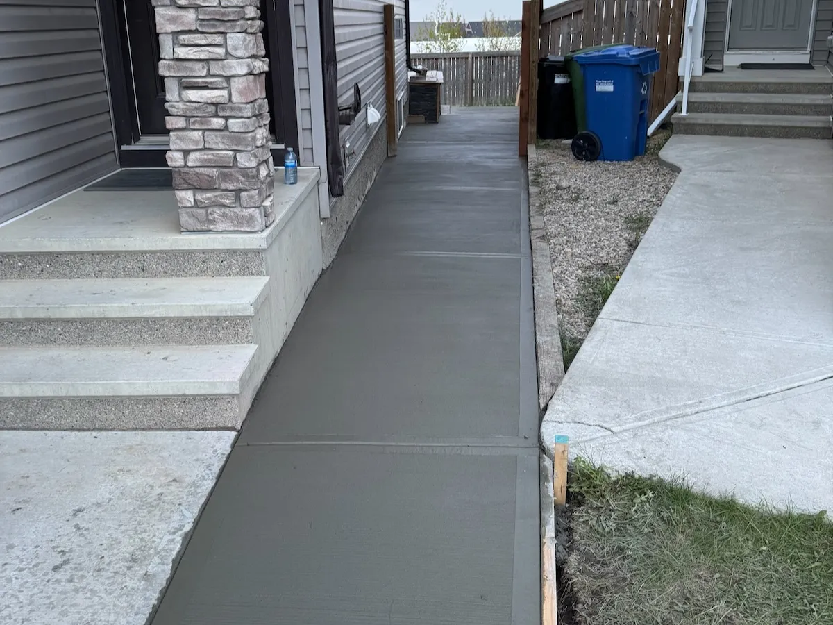 Concrete Sidewalk Perfect Finish Calgary